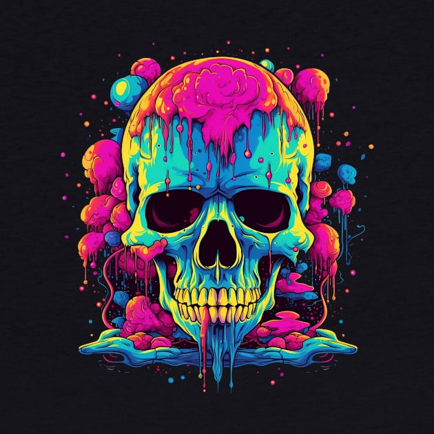 Psychedelic Skull LSD Trip by TOKEBI